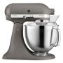 KitchenAid Artisan 4,8 Liter KSM185 Sallys Spar-Set mit Sieb mit digitaler Waage & Fleischwolf - IMPERIAL GREY