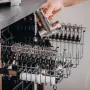 Kenny Professional Profi Edelstahl-Fleischwolf Schredder inkl. Lochscheiben, Messer, Wurstfüllhorn sowie Spritzgebäckvorsatz kompatibel mit Kenwood