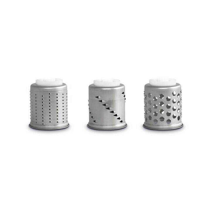 Zusatztrommelset mit 3 Trommeln (Fein, Julienne & Kronenhieb) für Kenwood