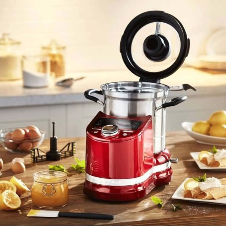 KitchenAid Artisan Cook Processor mit integrierter Waage - 5KCF0201ECA - Multifunktions Kochgerät in Liebesapfel Rot