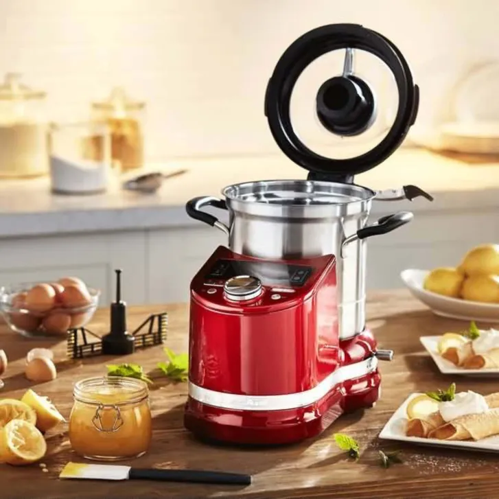 KitchenAid Artisan Cook Processor mit integrierter Waage - 5KCF0201ECA - Multifunktions Kochgerät in Liebesapfel Rot