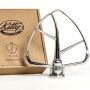 Kitty Professional Profi Edelstahl-Flachrührer Taifun kompatibel mit KitchenAid 4,3 / 4,7 und 4,8 Liter - 2. Wahl