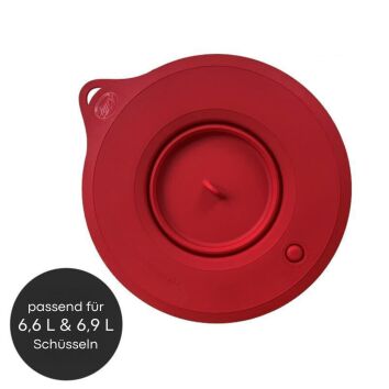 Kitty Professional Profi-Frischhaltedeckel &Uuml;berzieher RUBINROT kompatibel mit KitchenAid 6,6 und 6,9 Liter K&uuml;chenmaschine