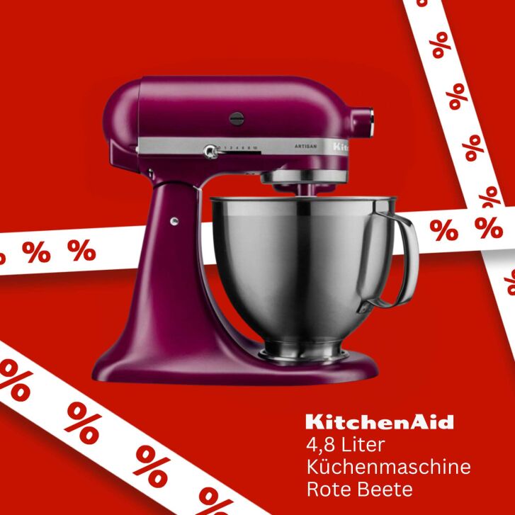 KitchenAid Artisan 4,8 Liter Küchenmaschine Modell KSM195 - BEETROOT / ROTE BEETE