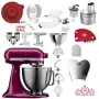 KitchenAid Artisan 4,8 Liter 5KSM195PSEBE Sallys Spar-Set mit Food Processor & Fleischwolf - BEETROOT / ROTE BEETE