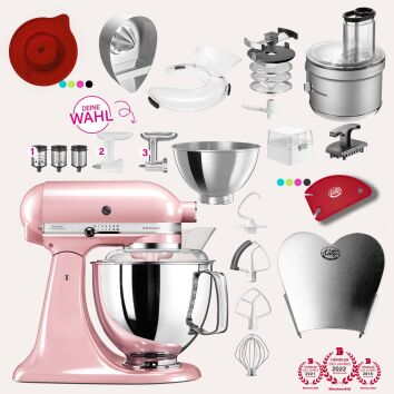 KitchenAid Artisan 4,8 Liter KSM175 Spar-Set mit Food...