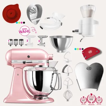 KitchenAid Artisan 4,8 Liter KSM175 Sallys Spar-Set mit...