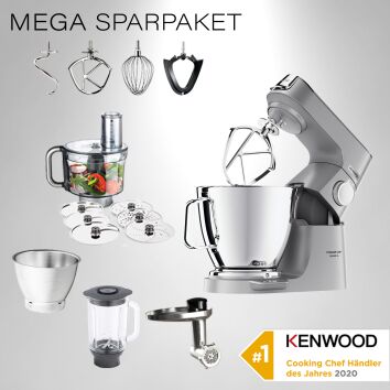 Kenwood Küchenmaschine Titanium Chef Baker XL Silber...