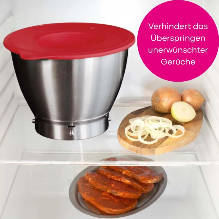 Kenny Professional Profi-Frischhaltedeckel Überzieher kompatibel mit Kenwood Chef XL Modelle Rubinrot
