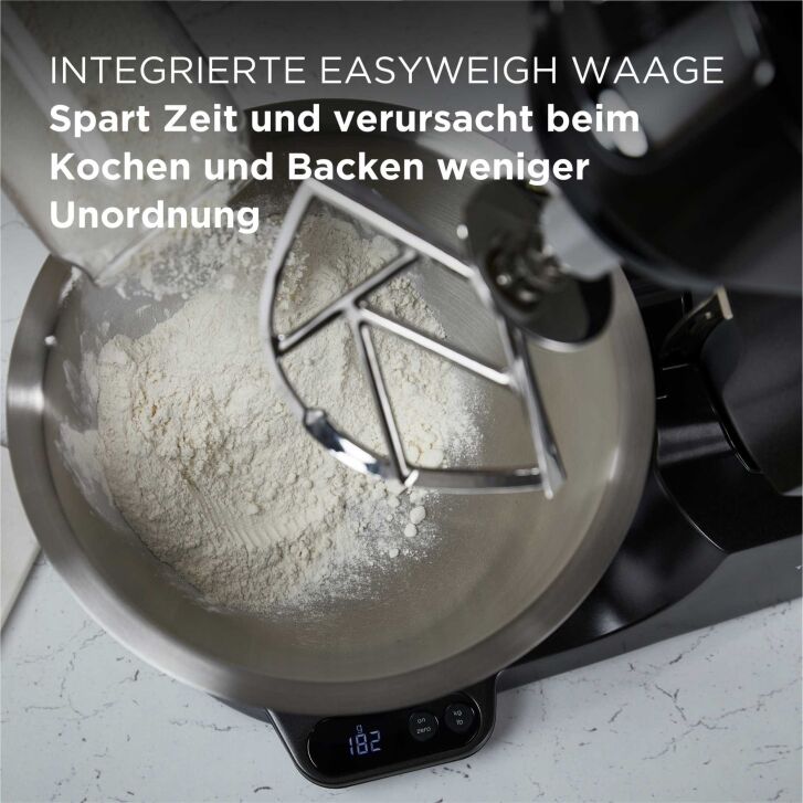 Kenwood KüchenmaschineTitanium Chef Baker Black KVC85.004BK  inkl. Schnitzelwerk & Glasmixaufsatz