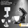 Kenwood KüchenmaschineTitanium Chef Baker Black KVC85.004BK - Spar-Set Getreidemühle