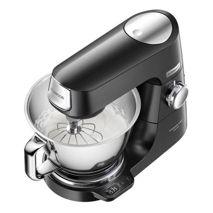 Kenwood KüchenmaschineTitanium Chef Baker Black KVC85.004BK - Spar-Set Spiralschneider