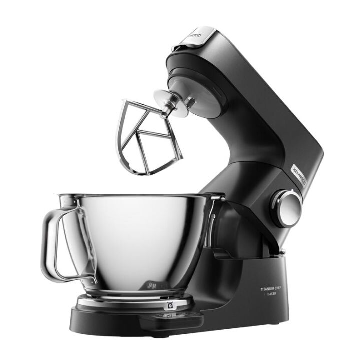 Kenwood KüchenmaschineTitanium Chef Baker Black KVC85.004BK - Spar-Set Würfelschneider