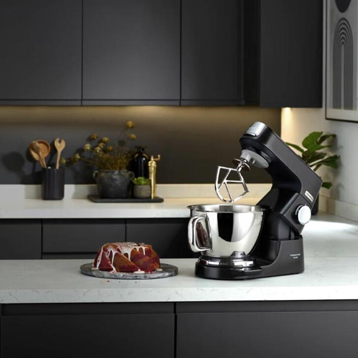 Kenwood KüchenmaschineTitanium Chef Baker Black KVC85.004BK - Spar-Set Würfelschneider