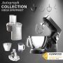 Kenwood KüchenmaschineTitanium Chef Baker Black KVC85.004BK - Spar-Set Würfelschneider