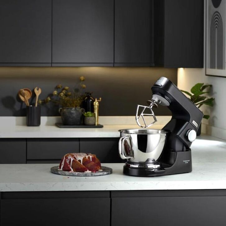 Kenwood KüchenmaschineTitanium Chef Baker Black KVC85.004BK - Spar-Set Pasta-MAX mit 3 Pastawalzen