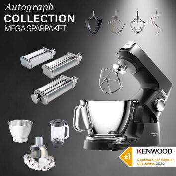 Kenwood Titanium Chef Baker Schwarz - Spar-Set Pasta-MAX...