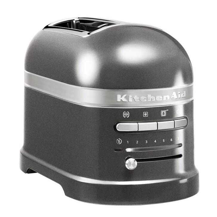 KitchenAid ARTISAN 2-Scheiben Toaster mit 1 Sandwichzange 5KMT2204EMS - MEDAILLON SILBER