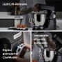 Kenwood Küchenmaschine Titanium Chef Baker XL Black KVL85.004BK - Spar-Set Getreidemühle