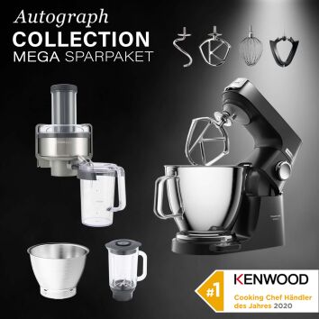 Kenwood Titanium Chef Baker XL Schwarz - Spar-Set...