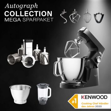 Kenwood Titanium Chef Baker XL Schwarz - Spar-Set...