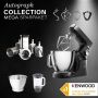 Kenwood Küchenmaschine Titanium Chef Baker XL Black KVL85.004BK - Spar-Set Trommelraffel