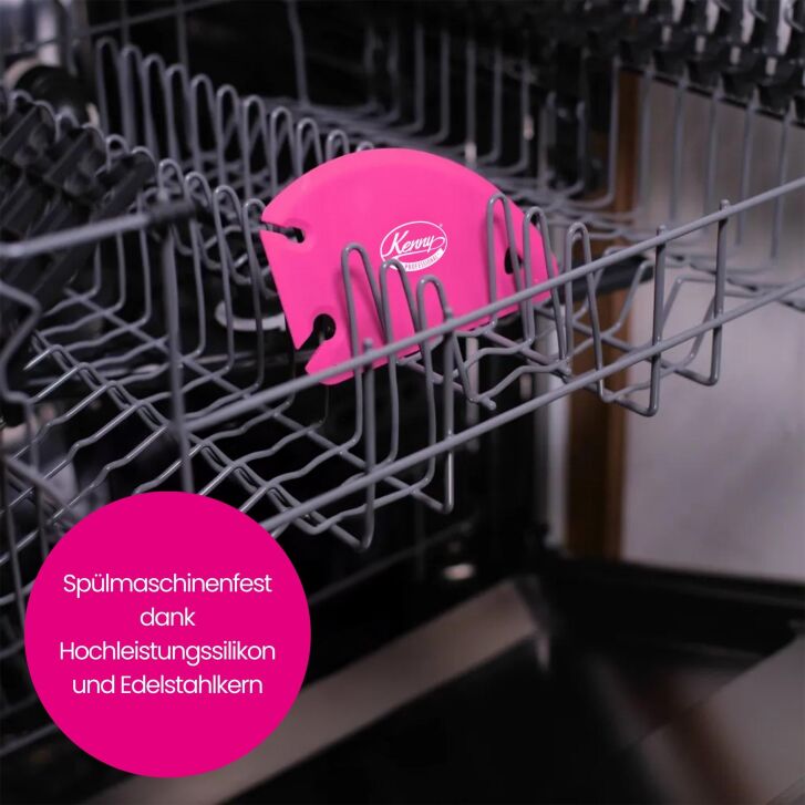 Kenny Professional 3 in 1 Profi-Teigkarte mit Abziehschlitz - RUBINROT