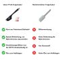 Kenny Professional 2 in 1 Teigschaber mit Kniff - LIMETTE