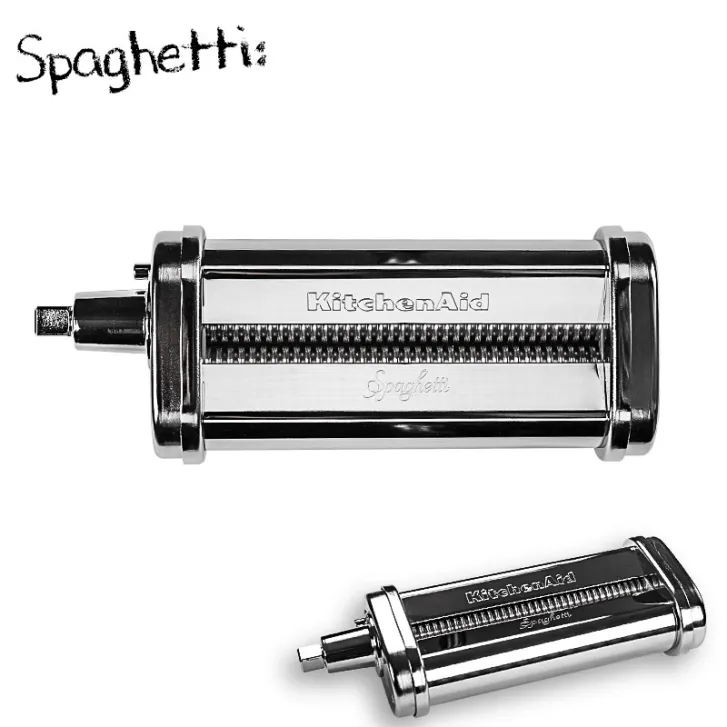 KitchenAid Artisan 4,8 Liter 5KSM195PSEHI Sallys Spar-Set Pasta Deluxe mit 5-teiligem Nudelwalzen-Set & Fleischwolf - HIBISCUS / HIBISKUS