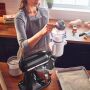 KitchenAid Artisan 4,8 Liter 5KSM195PSEHI Sallys Spar-Set mit Sieb mit digitaler Waage & Fleischwolf - HIBISCUS / HIBISKUS