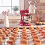 KitchenAid Artisan 4,8 Liter 5KSM195PSEHI Sallys Spar-Set mit Sieb mit digitaler Waage & Fleischwolf - HIBISCUS / HIBISKUS