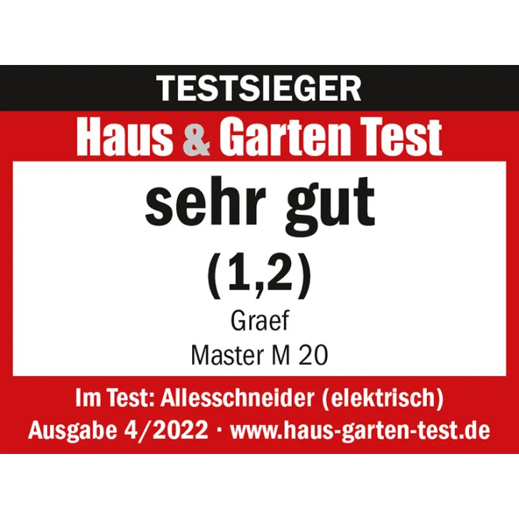 GRAEF Allesschneider MASTER M20 inkl. MiniSlice-Aufsatz - Silber
