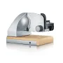 GRAEF Allesschneider SKS850EU inkl. MiniSlice-Aufsatz mit Messerschublade & Holzschneidbrett - Silber