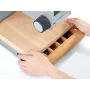 GRAEF Allesschneider SKS850EU inkl. MiniSlice-Aufsatz mit Messerschublade & Holzschneidbrett - Silber