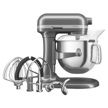 KitchenAid Aritsan 6,6 Liter - Medaillon Silber