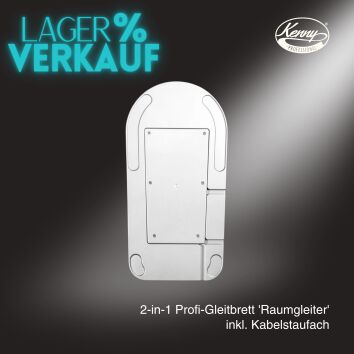 Kenny Professional 2 in 1 Profi-Gleitbrett Raumgleiter inkl. Kabelstaufach - Silber