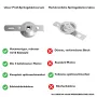 Kitty Professional Profi Edelstahl-Spritzgebäckvorsatz Cookie Größe 5 kompatibel mit KitchenAid Fleischwolf 5KSMFGA