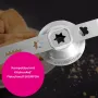 Kitty Professional Profi Edelstahl-Spritzgebäckvorsatz Cookie Größe 5 kompatibel mit KitchenAid Fleischwolf 5KSMFGA
