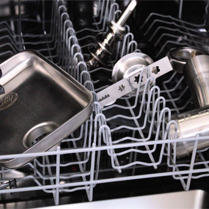 Kitty Professional Profi Edelstahl-Spritzgebäckvorsatz Cookie Größe 8 kompatibel mit KitchenAid Fleischwolf 5KSMMGA