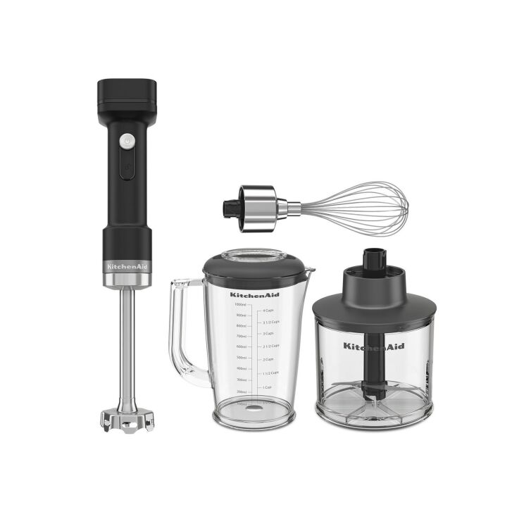 KitchenAid Go Cordless Stabmixer mit Zubehör - Matt Schwarz