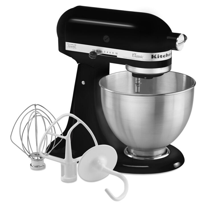 KitchenAid CLASSIC: 4,3 Liter Küchenmaschine - ONYX SCHWARZ mit Kitty Professional Upgrade Pack!
