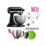 KitchenAid CLASSIC: 4,3 Liter Küchenmaschine - ONYX SCHWARZ mit Kitty Professional Upgrade Pack!