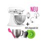 KitchenAid CLASSIC: 4,3 Liter Küchenmaschine - WEISS mit Kitty Professional Upgrade Pack!