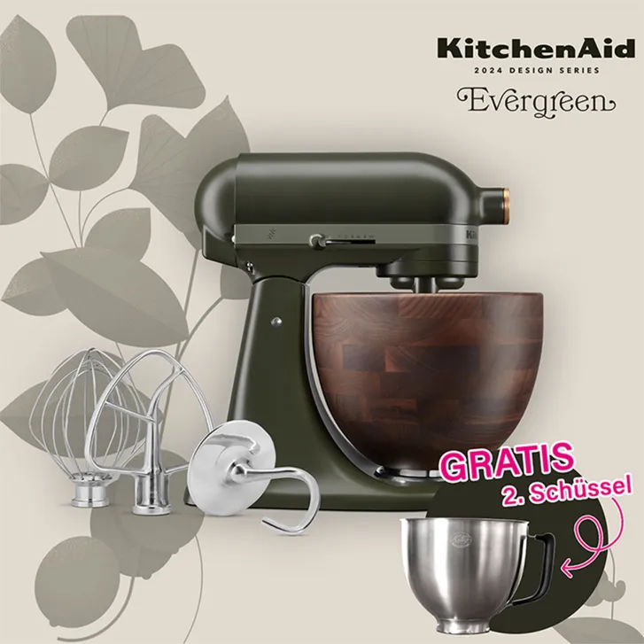 KitchenAid Evergreen limtierte Menge KSM180 - Mit 2 Schüsseln!