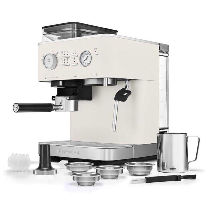 KitchenAid Halbautomatische Espressomaschine 5KES6551EPL - PORCELAIN WHITE