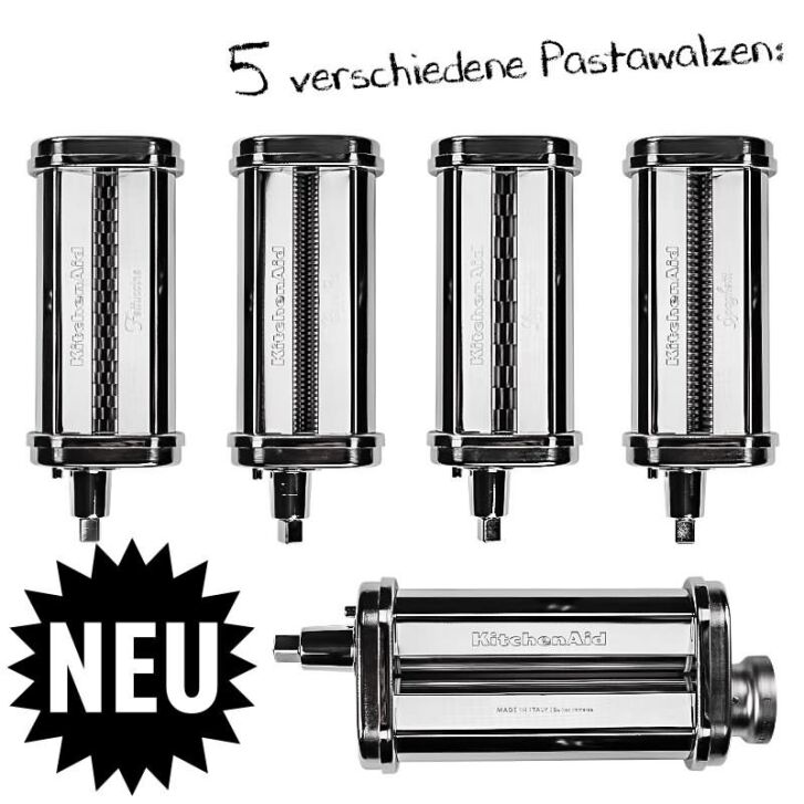DESIGN EDITION: KitchenAid Artisan 4,7 Liter Spar-Set Pasta Deluxe mit 5-teiligem Nudelwalzen-Set, Fleischwolf - EVERGREEN
