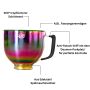 Kitty Professional Profi-Rührschüssel Super Bowl kompatibel mit KitchenAid 4,3 / 4,7  und 4,8 Liter - RAINBOW