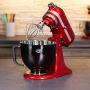Kitty Professional Profi-Rührschüssel "Super Bowl" kompatibel mit KitchenAid 4,3 / 4,7  und 4,8 Liter - TITAN BLACK