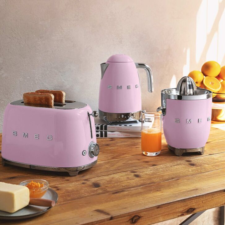 SMEG 2-Schlitz Toaster TSF01PKEU Cadillac Pink 50s Retro-Style