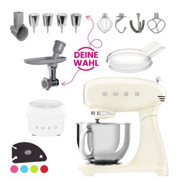 SMEG Küchenmaschine SMF03CREU Super Spar-Set inkl....
